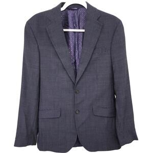 Ted Baker Endurance Jarrett Navy Blue Tweed Wool Blazer Sports Jacket Size 38R